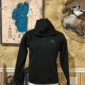 Realtree Black Long Sleeve Hoodie Sweatshirt